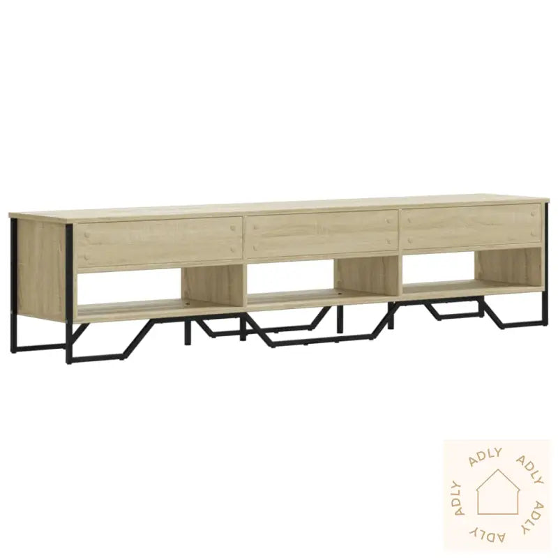 Tv-Benk Sonoma Eik 180X34X41 Cm Konstruert Tre