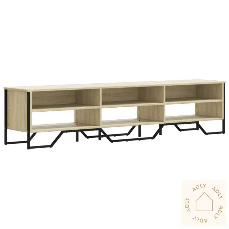 Tv-Benk Sonoma Eik 180X34X41 Cm Konstruert Tre