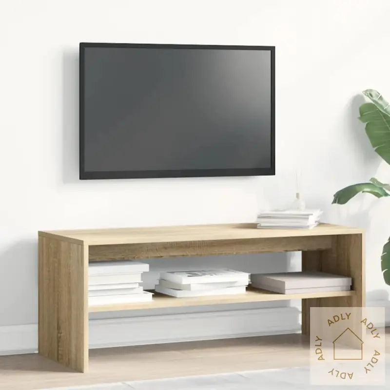 Tv-Benk Sonoma Eik 100X40X40 Cm Sponplate