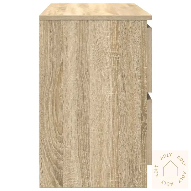 Tv-Benk Sonoma Eik 80X35X54 Cm Konstruert Tre