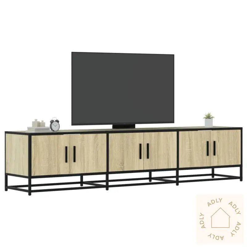 Tv-Benk Sonoma Eik 180X35X41 Cm Konstruert Tre