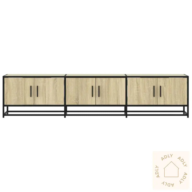 Tv-Benk Sonoma Eik 180X35X41 Cm Konstruert Tre