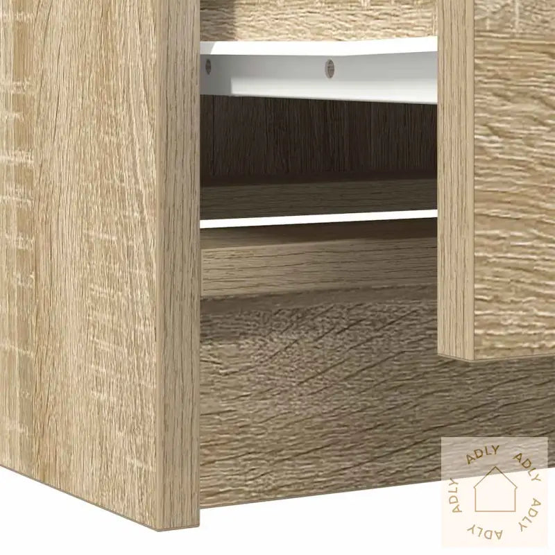 Tv-Benk Sonoma Eik 40X35X54 Cm Konstruert Tre