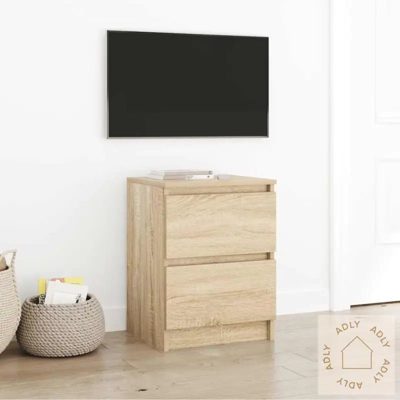 Tv-Benk Sonoma Eik 40X35X54 Cm Konstruert Tre