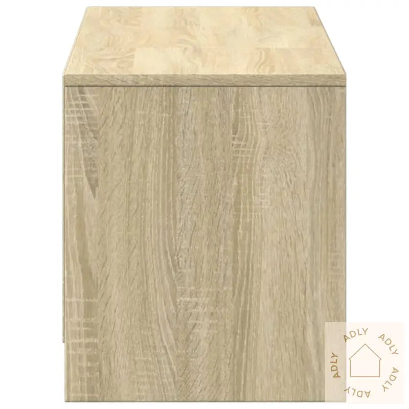 Tv-Benk Med Led Sonoma Eik 140X34X40 Cm Konstruert Tre