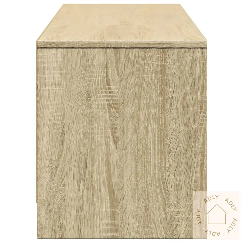 Tv-Benk Med Led Sonoma Eik 165X34X40 Cm Konstruert Tre