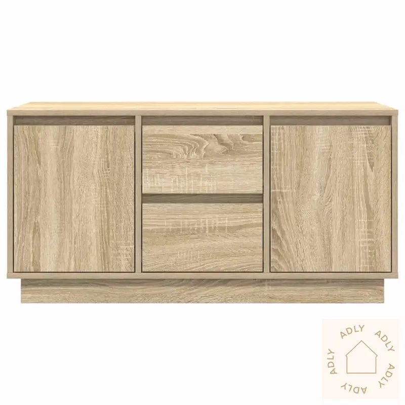 Tv-Benk Med Led-Lys Sonoma Eik 100X41X50 Cm