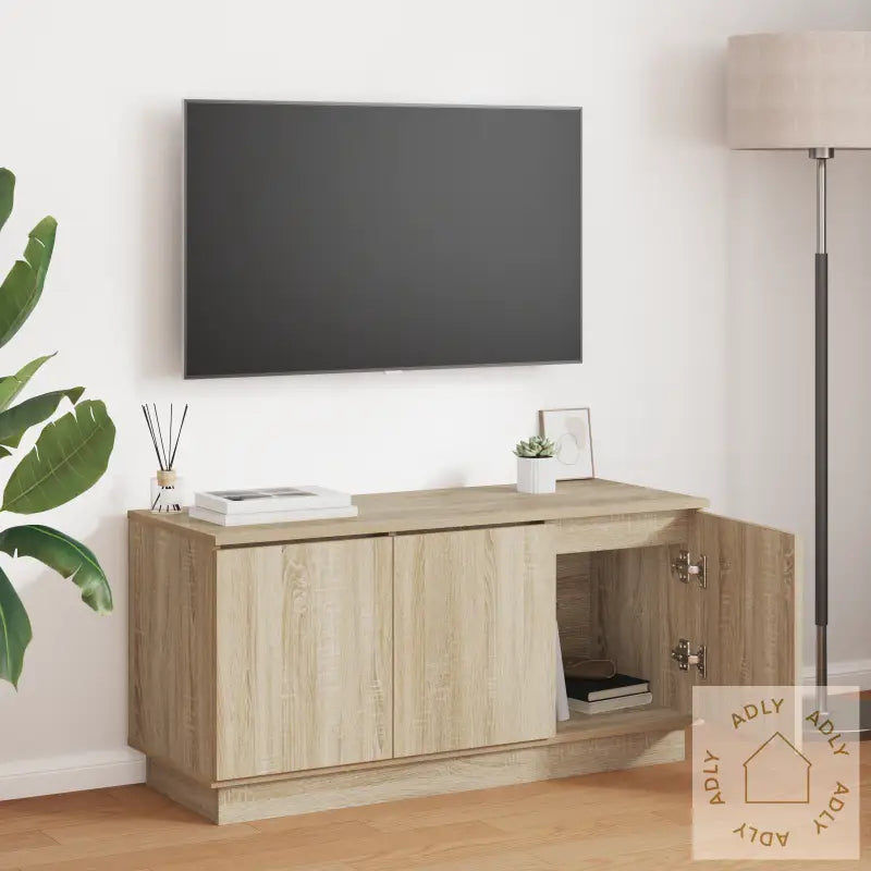 Tv-Skap Sonoma Eik 100X38X49 Cm Konstruert Tre