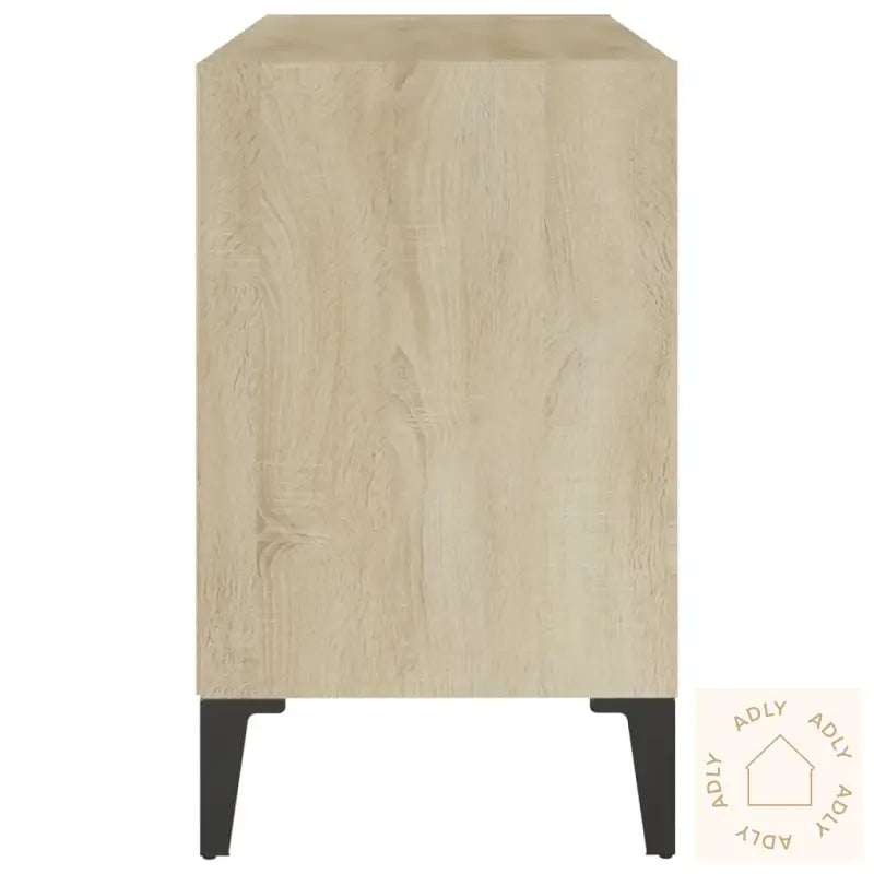 Tv-Benk Med Metallben Sonoma Eik 69,5X30X50 Cm