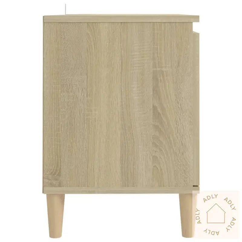 Tv-Benk Med Ben I Heltre Sonoma Eik 103,5X35X50 Cm