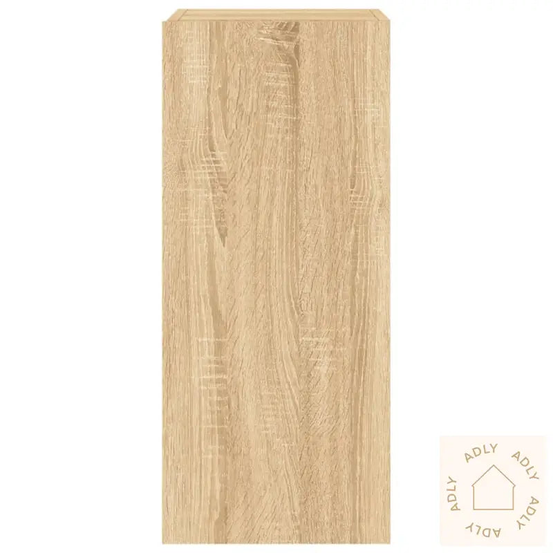 Vegghengt Tv-Benk Med Led Sonoma Eik 30,5X35X70 Cm