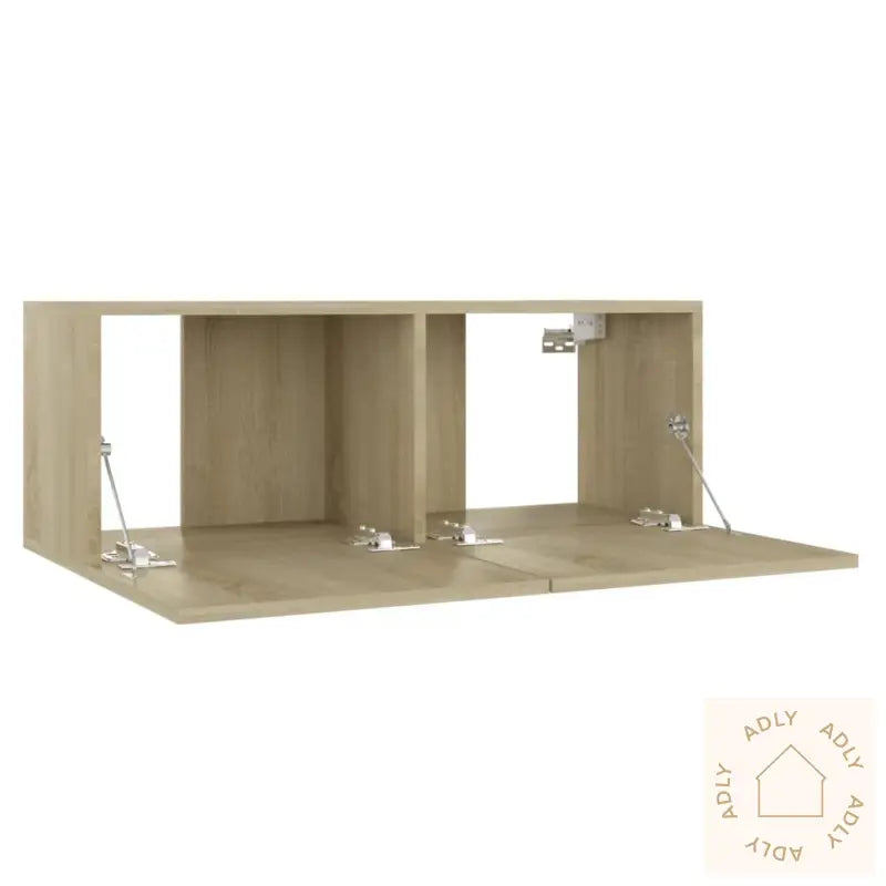 Tv-Benk Sonoma Eik 80X30X30 Cm Konstruert Tre