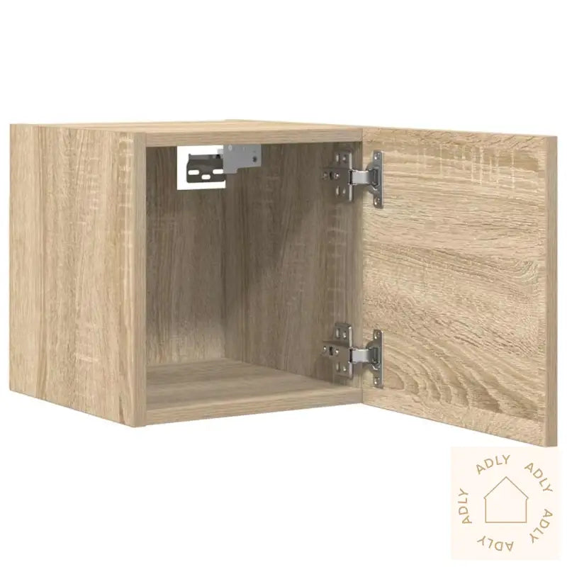 Vegghengt Tv-Benk Sonoma Eik 30,5X30X30 Cm