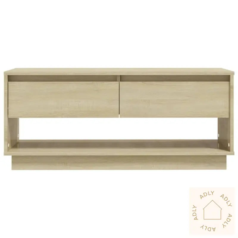 Tv-Benk Sonoma Eik 102X41X44 Cm Konstruert Tre