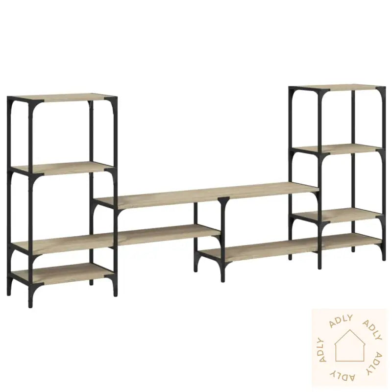 Tv-Benk Sonoma Eik 206,5X28,5X95 Cm Konstruert Tre