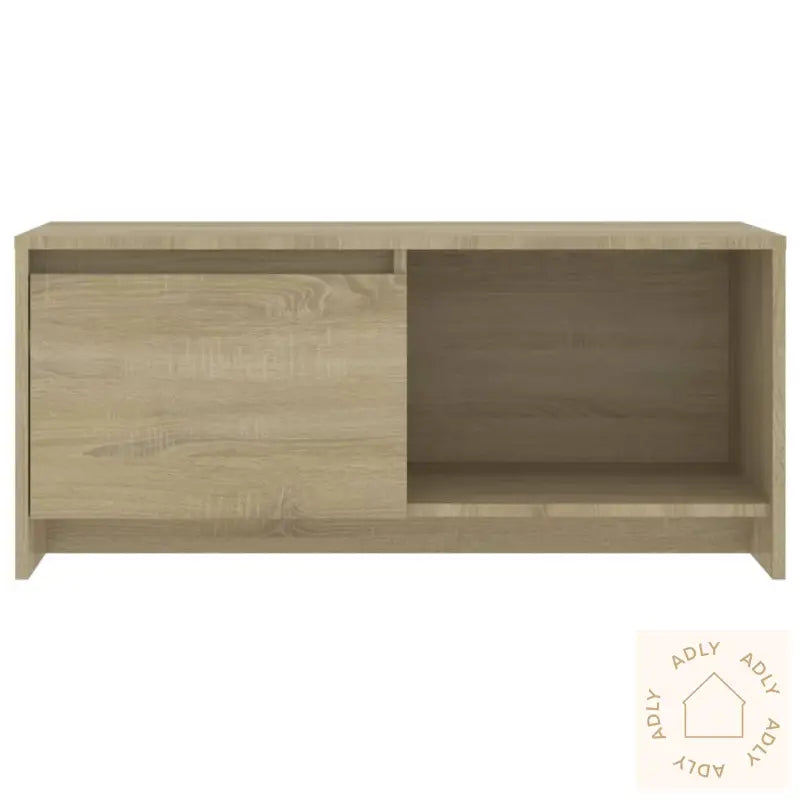 Tv-Benk Sonoma Eik 90X35X40 Cm Konstruert Tre