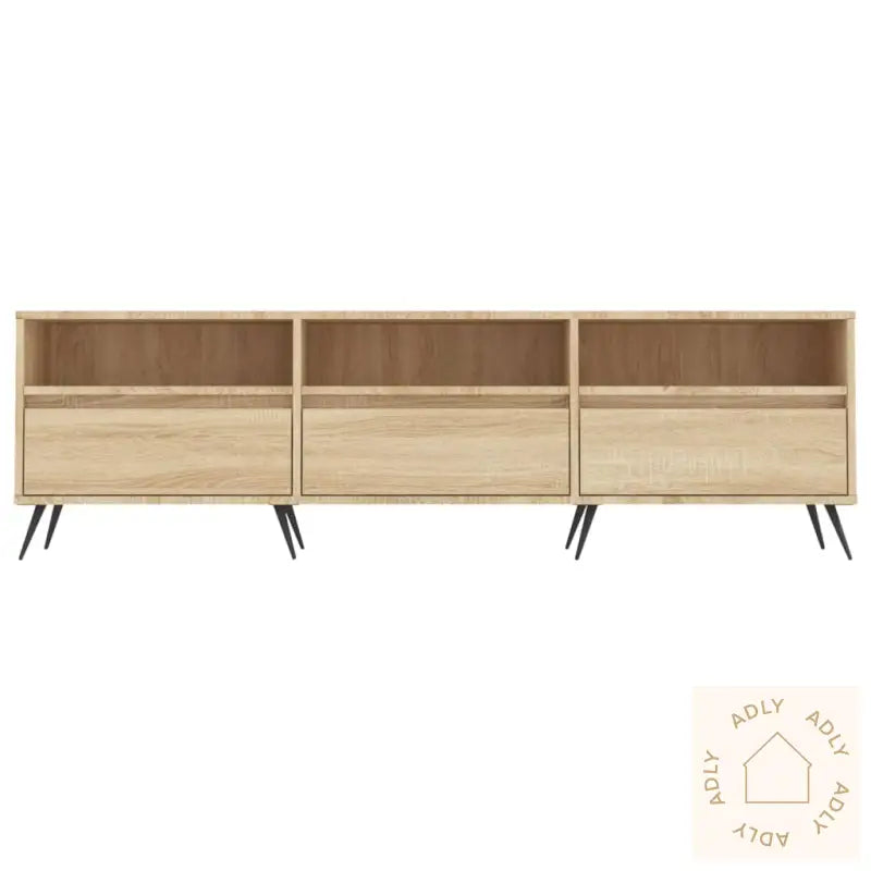 Tv-Benk Sonoma Eik 150X30X44,5 Cm Konstruert Tre