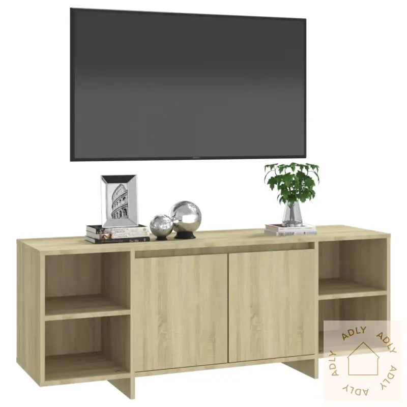 Tv-Benk Sonoma Eik 130X35X50 Cm Konstruert Tre