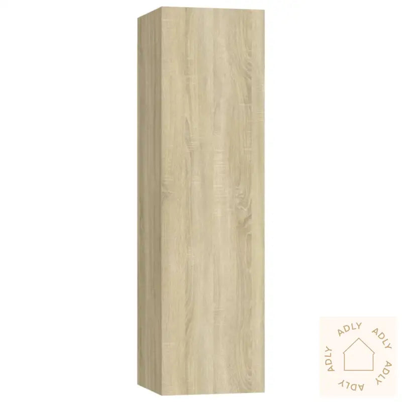 Tv-Skapsett 4 Deler Sonoma Eik Konstruert Tre