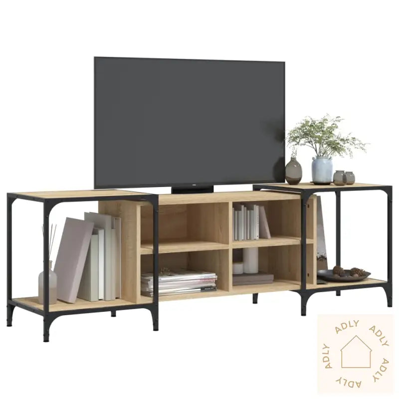 Tv-Benk Sonoma Eik 153X37X50 Cm Konstruert Tre
