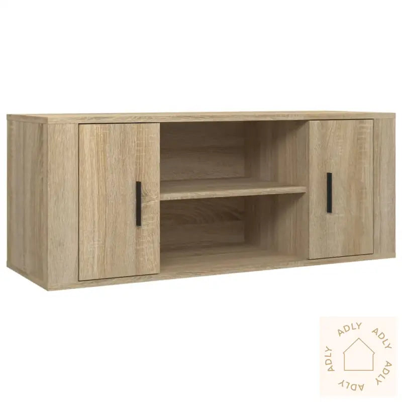 Tv-Benk Sonoma Eik 100X35X40 Cm Konstruert Tre