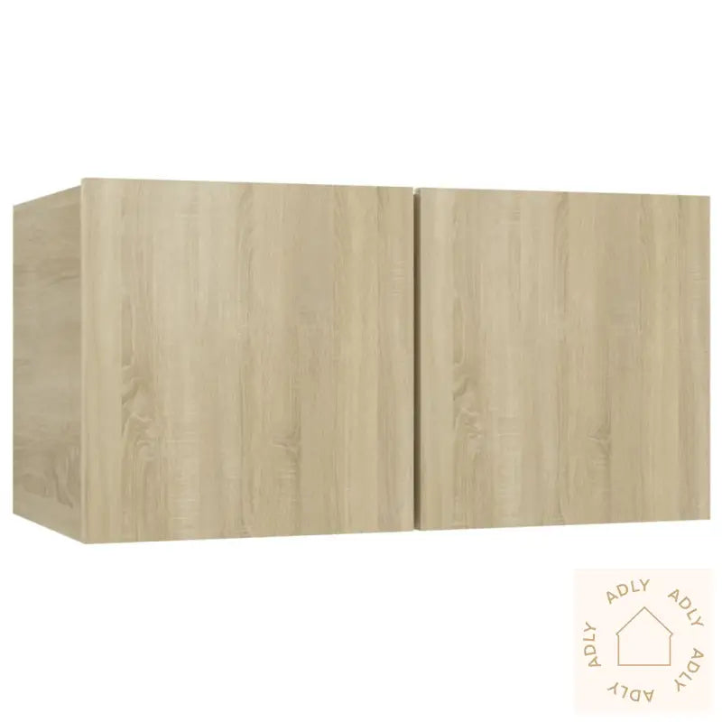 Tv-Benksett 8 Stk Sonoma Eik Konstruert Tre