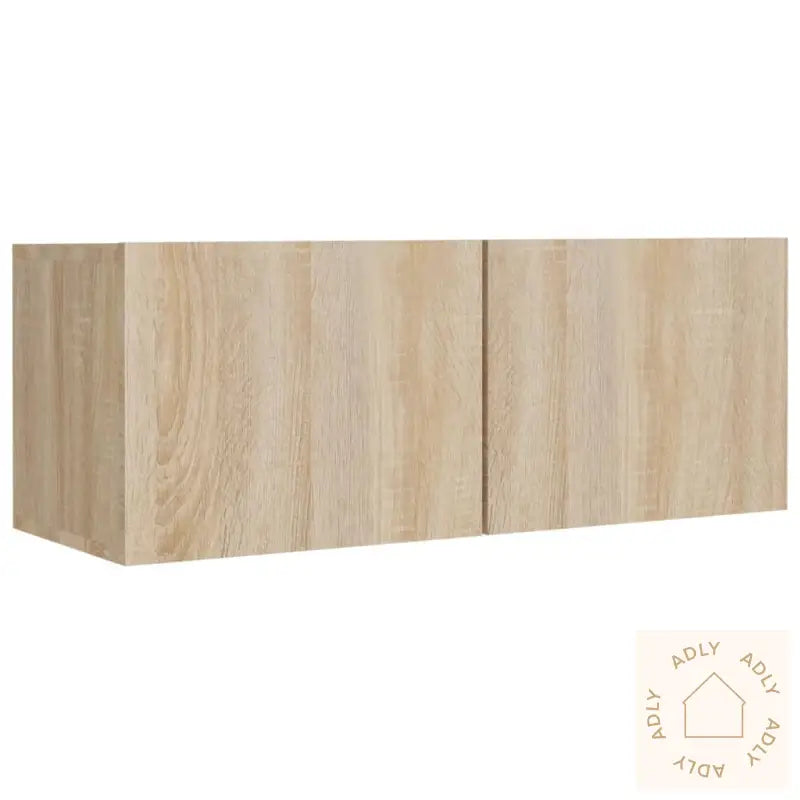 Tv-Skapsett 4 Deler Sonoma Eik Konstruert Tre