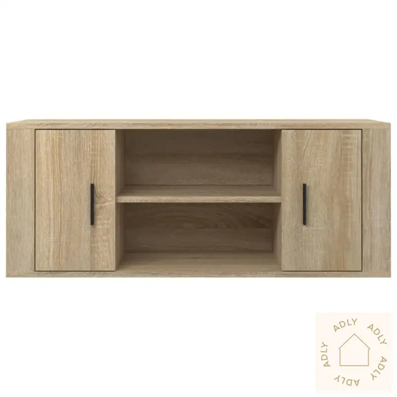 Tv-Benk Sonoma Eik 100X35X40 Cm Konstruert Tre