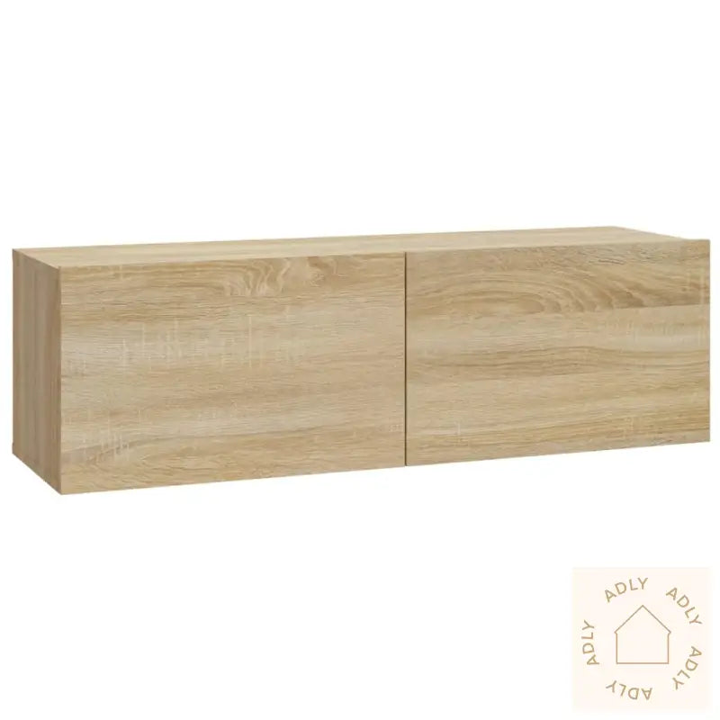 Tv-Skapsett 6 Deler Sonoma Eik Konstruert Tre