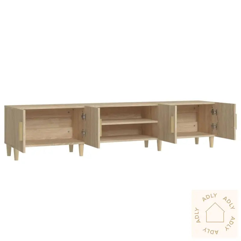 Tv-Benk Sonoma Eik 180X31,5X40 Cm Konstruert Tre