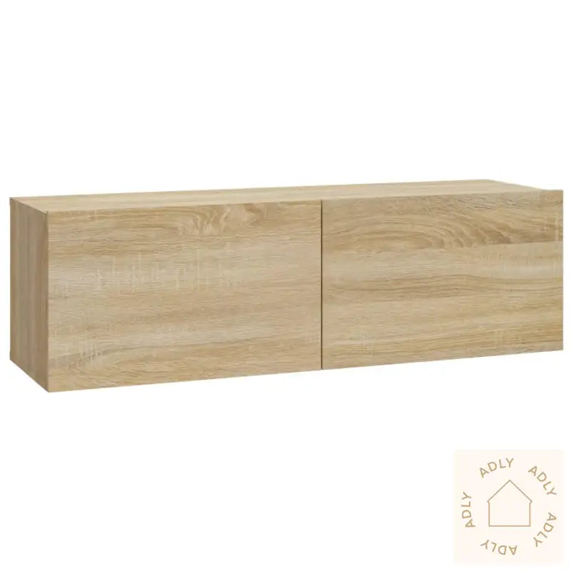 Tv-Skapsett 6 Deler Sonoma Eik Konstruert Tre