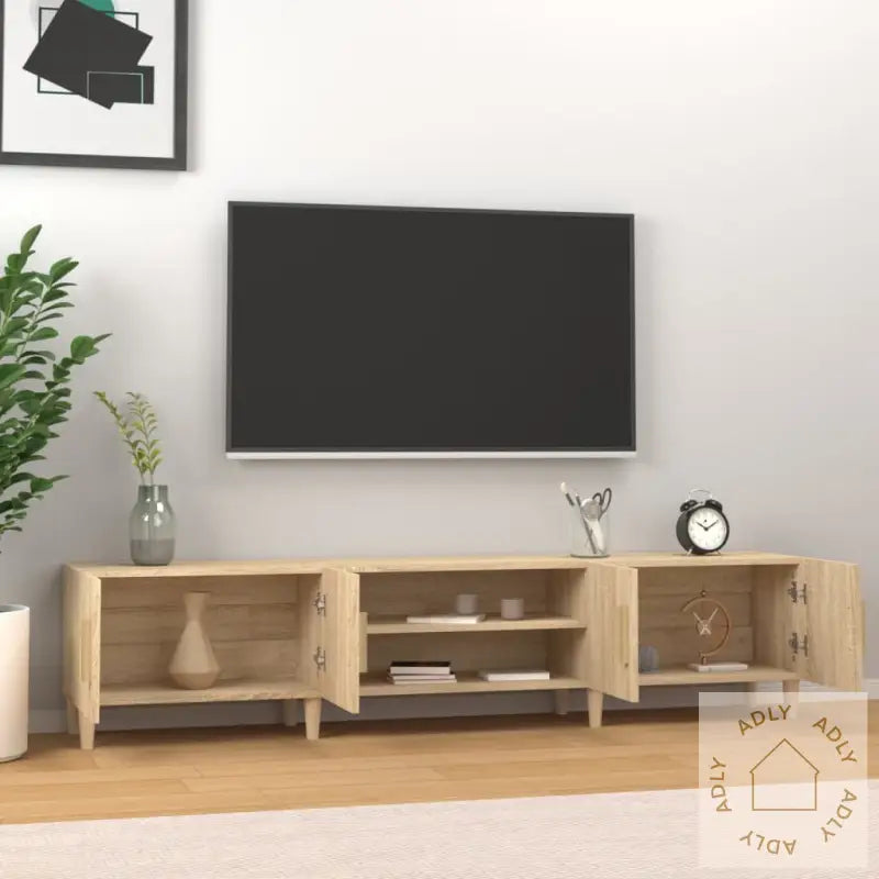 Tv-Benk Sonoma Eik 180X31,5X40 Cm Konstruert Tre