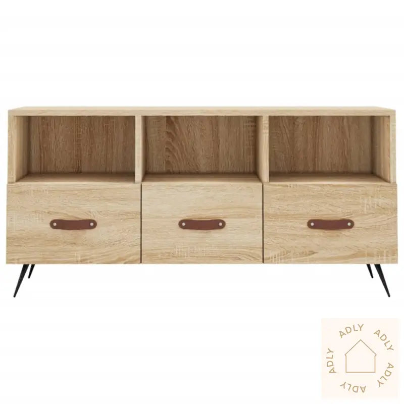 Tv-Benk Sonoma Eik 102X36X50 Cm Konstruert Tre