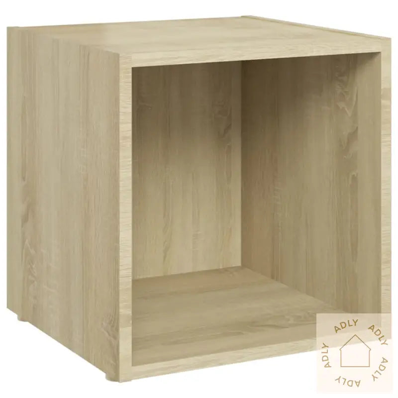 Tv-Benker 4 Stk Sonoma Eik 37X35X37 Cm Konstruert Tre