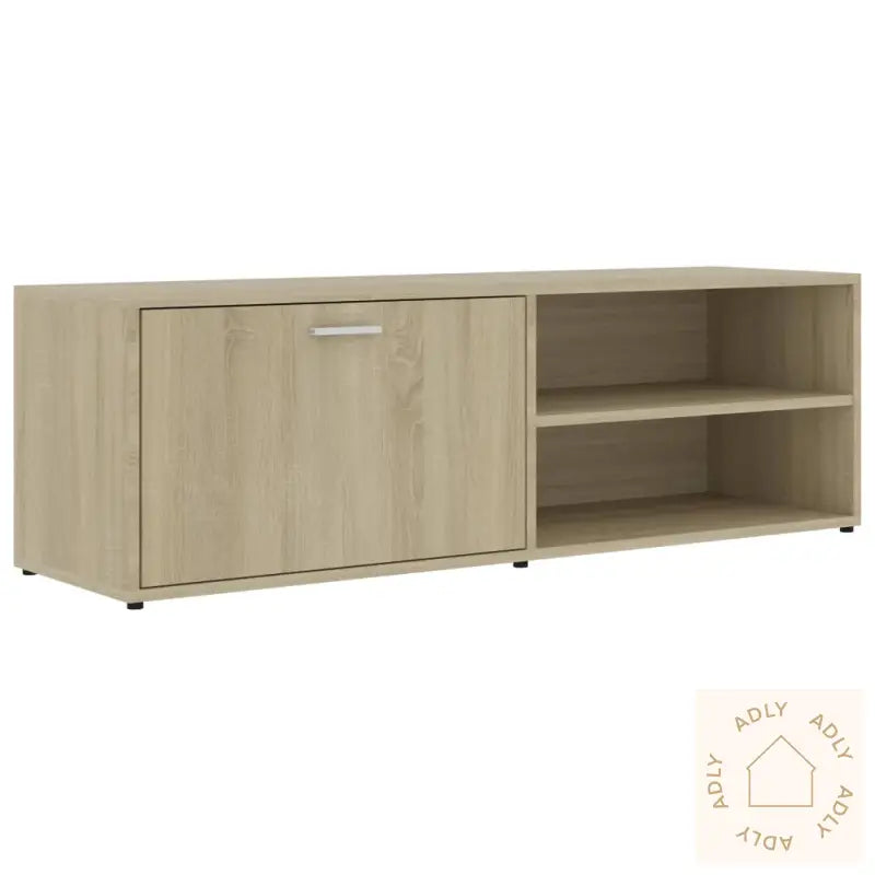Tv-Benk Sonoma Eik 120X34X37 Cm Konstruert Tre
