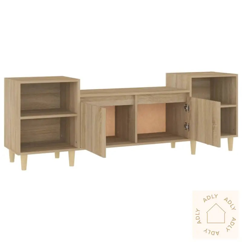 Tv-Benk Sonoma Eik 160X35X55 Cm Konstruert Tre