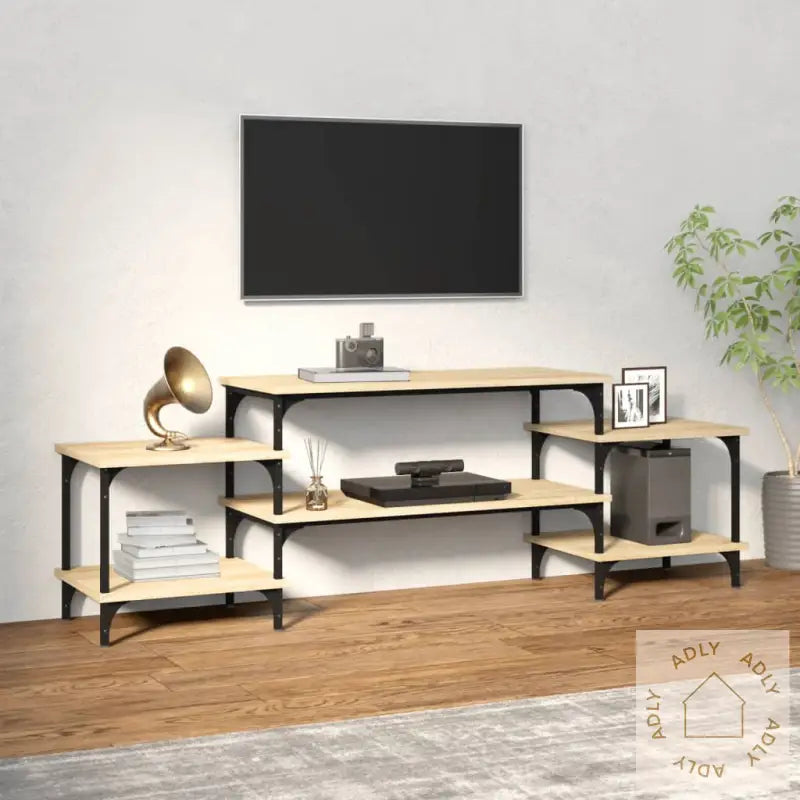 Tv-Benk Sonoma Eik 157X35X52 Cm Konstruert Tre