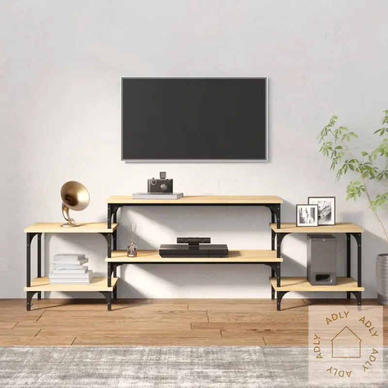 Tv-Benk Sonoma Eik 157X35X52 Cm Konstruert Tre