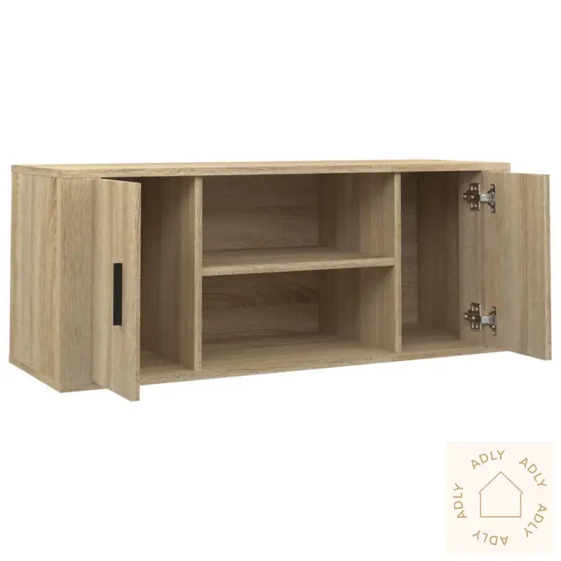 Tv-Benk Sonoma Eik 100X35X40 Cm Konstruert Tre