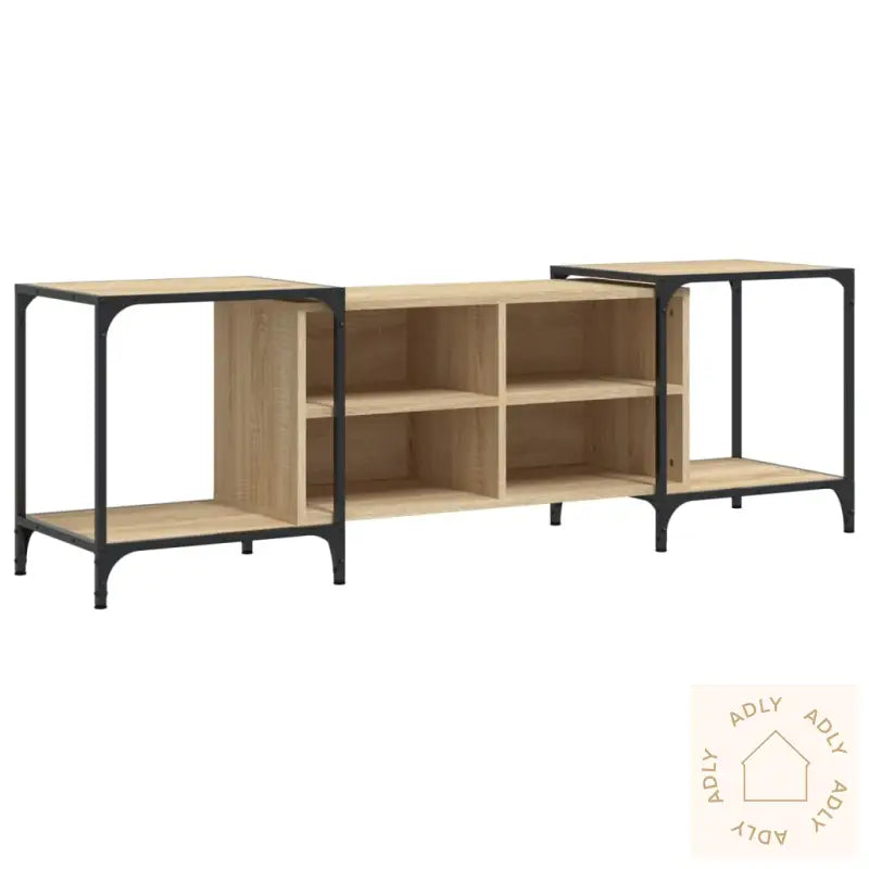Tv-Benk Sonoma Eik 153X37X50 Cm Konstruert Tre