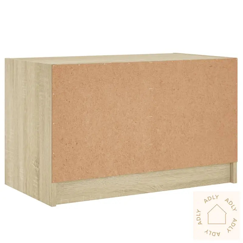 Tv-Benk Med Dør Sonoma Eik 68X37X42 Cm