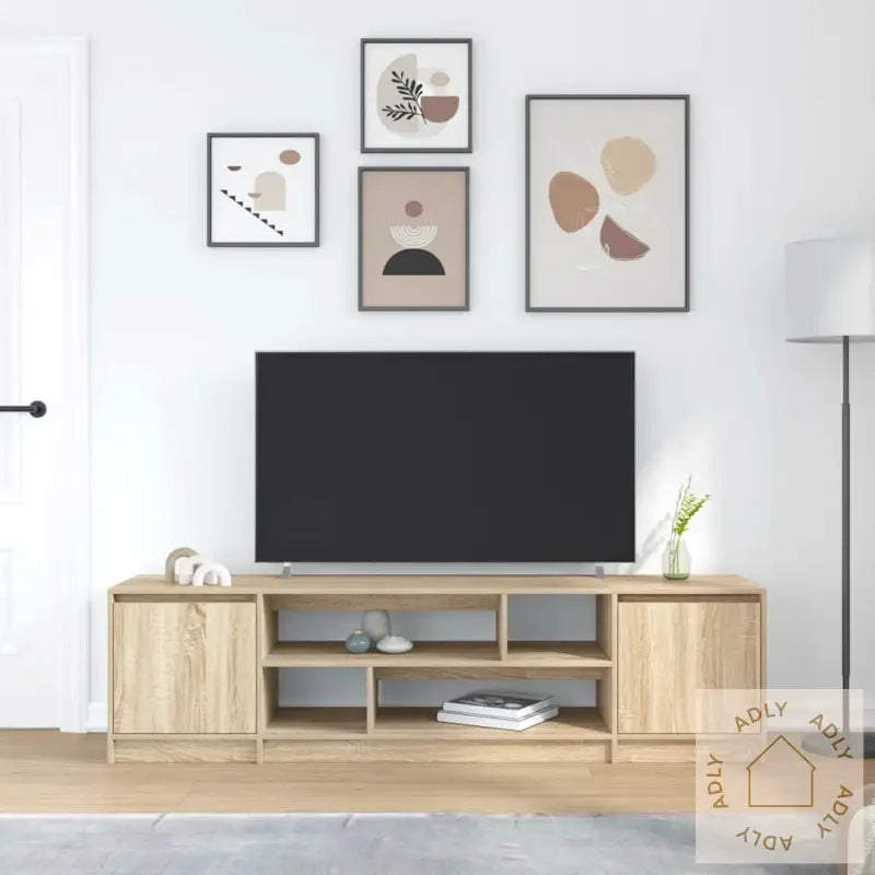 Tv-Benk Sonoma Eik 188,5X41X50 Cm Konstruert Tre