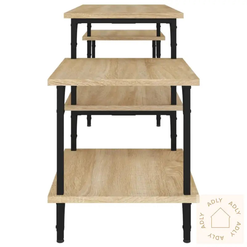 Tv-Benk Sonoma Eik 157X35X52 Cm Konstruert Tre