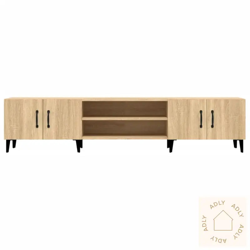 Tv-Benk Sonoma Eik 180X31,5X40 Cm Konstruert Tre