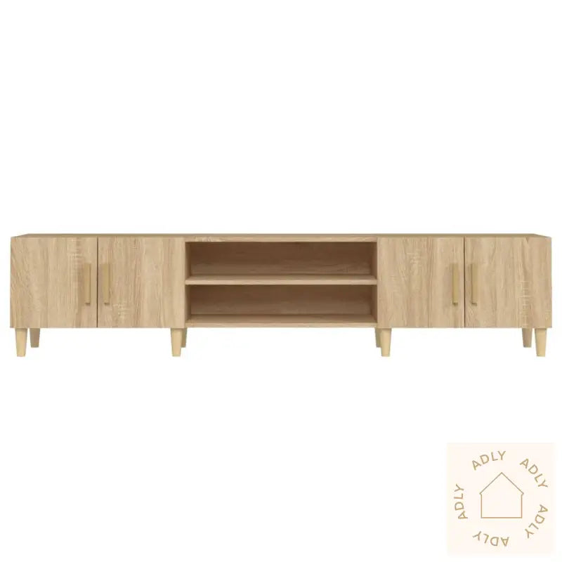 Tv-Benk Sonoma Eik 180X31,5X40 Cm Konstruert Tre