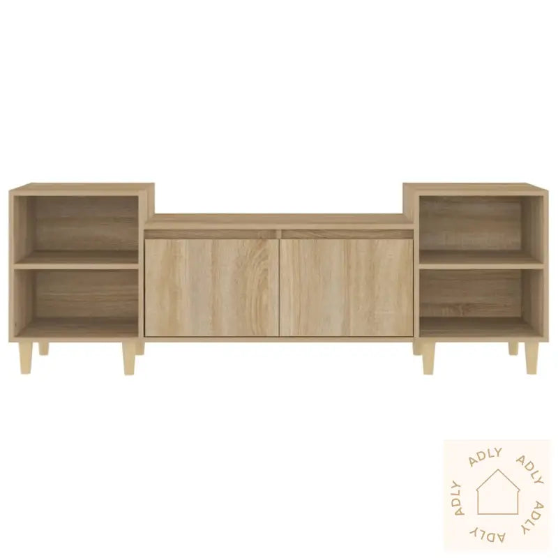 Tv-Benk Sonoma Eik 160X35X55 Cm Konstruert Tre