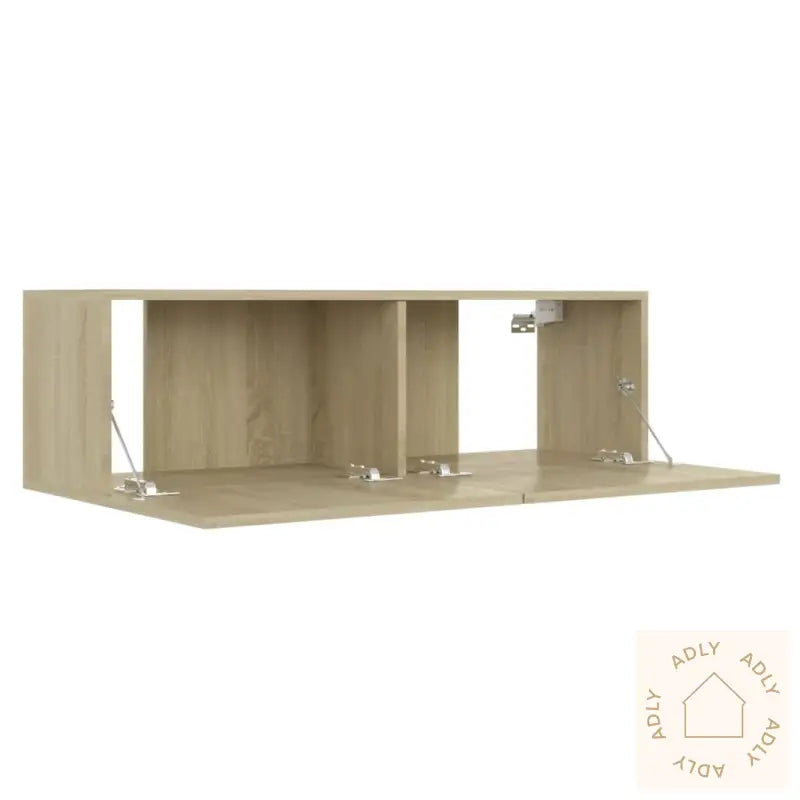 Tv-Benksett 3 Stk Sonoma Eik Konstruert Tre