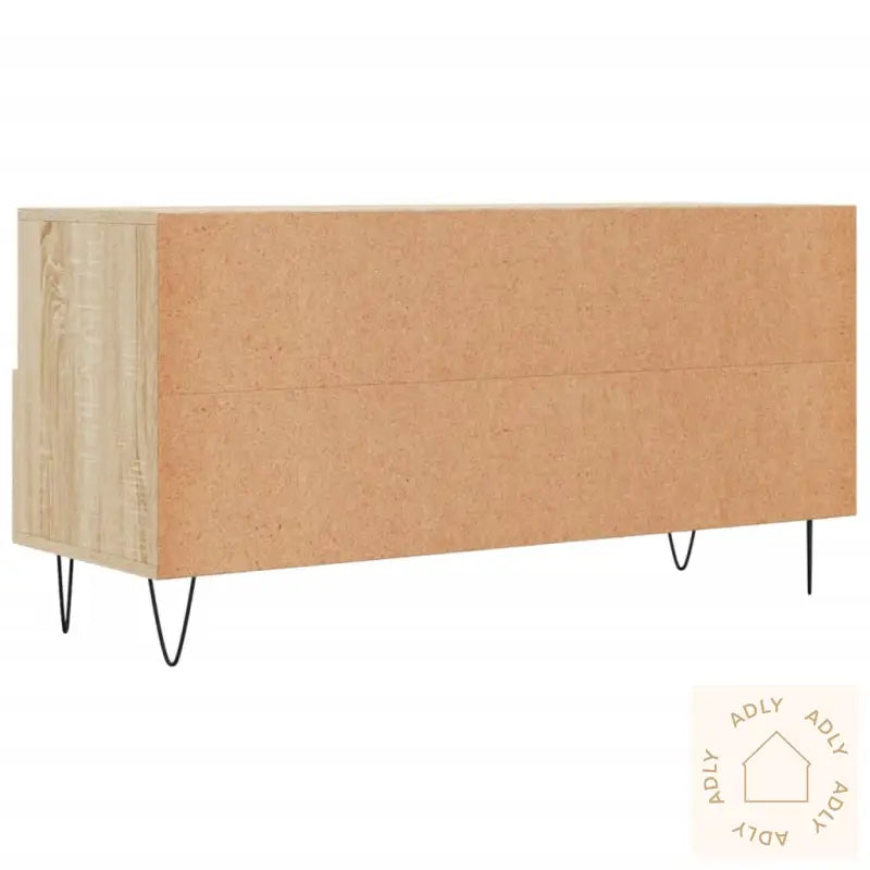 Tv-Benk Sonoma Eik 102X36X50 Cm Konstruert Tre