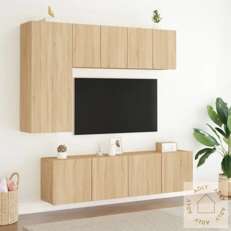 Veggmontert Tv-Benk Sonoma Eik 60X30X41 Cm