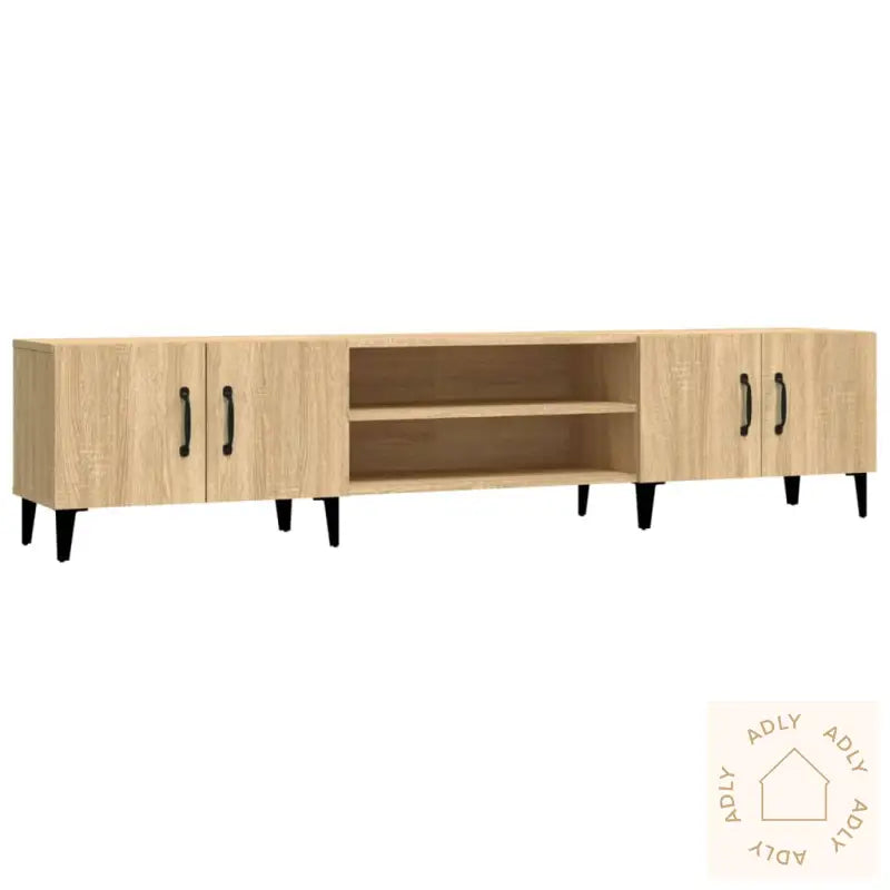 Tv-Benk Sonoma Eik 180X31,5X40 Cm Konstruert Tre